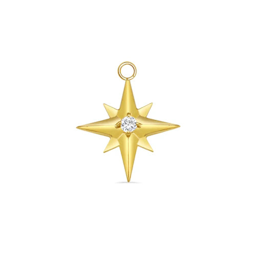 Accented Shining Star with Gem Charm from Norvoch