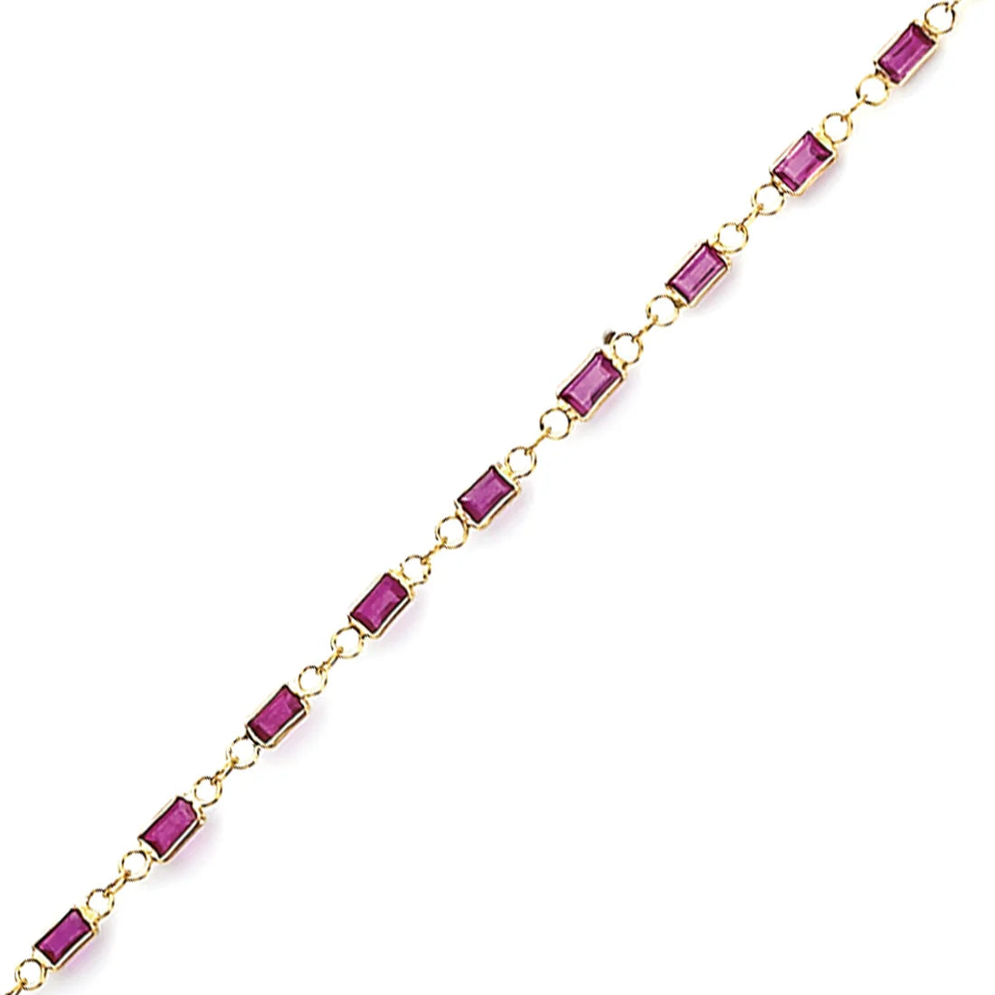 Baguette Ruby Chain from Norvoch