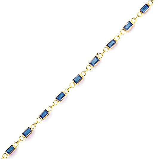 Baguette Sapphire Chain from Norvoch