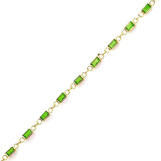 Baguette Tsavorite Chain from Norvoch