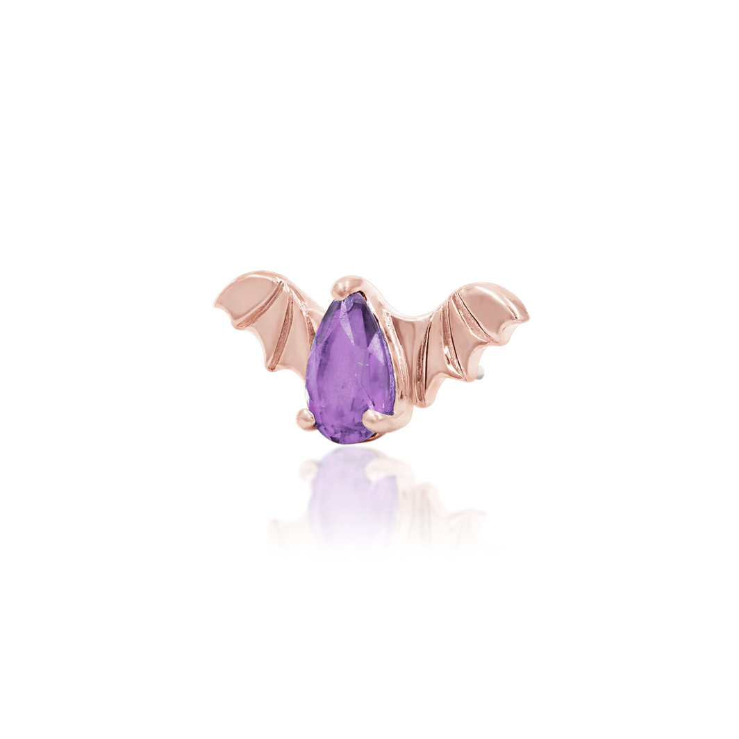 Bat with Amethyst CZ from Junipurr