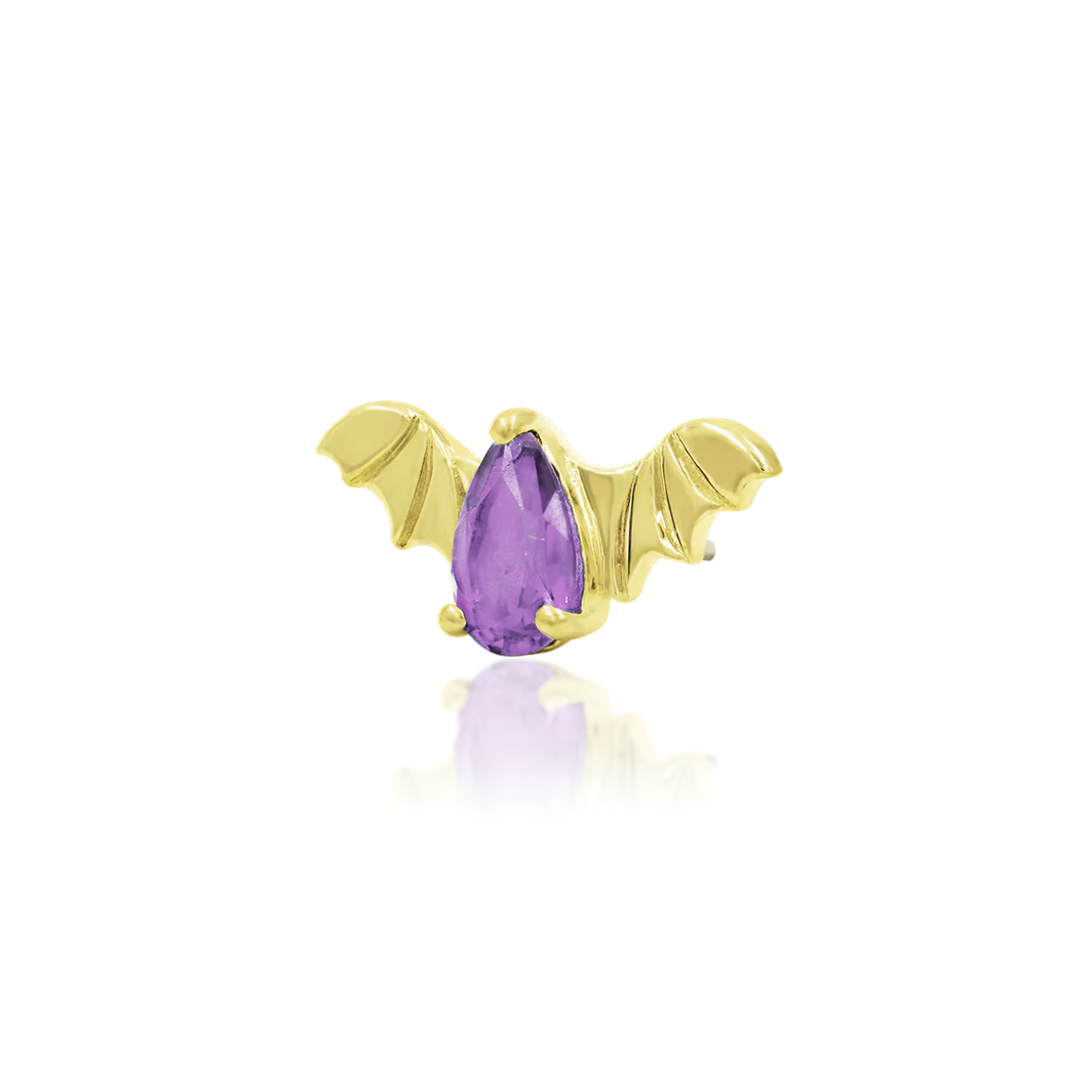 Bat with Amethyst CZ from Junipurr