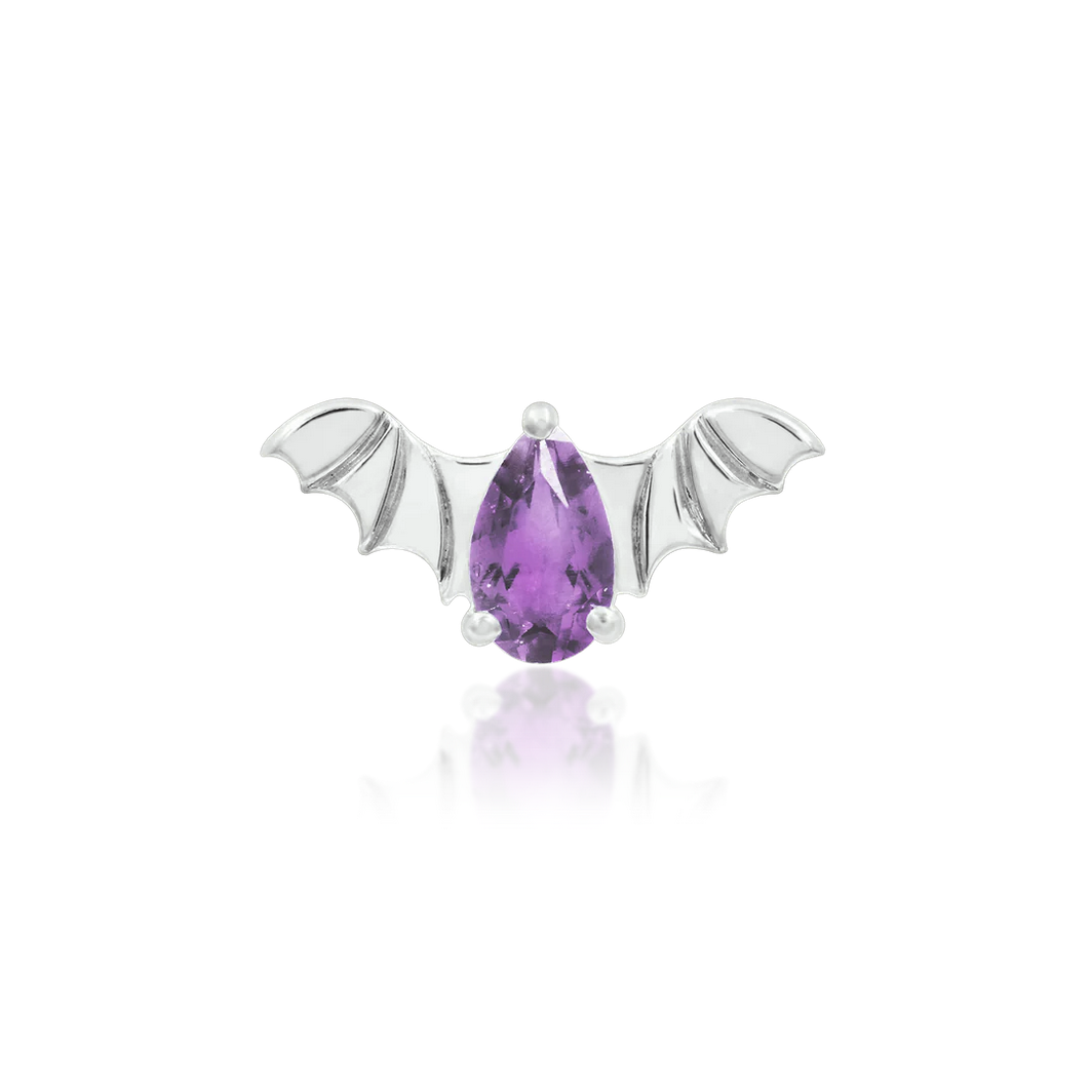 Bat with Amethyst CZ from Junipurr