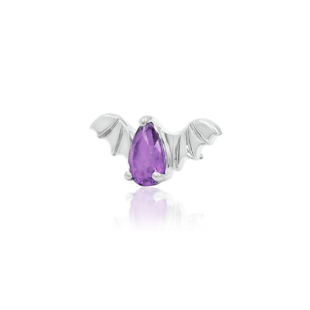 Bat with Amethyst CZ from Junipurr