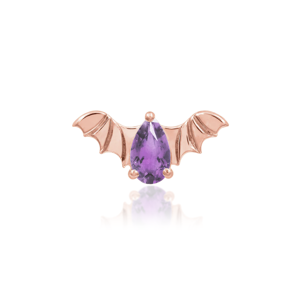 Bat with Amethyst CZ from Junipurr