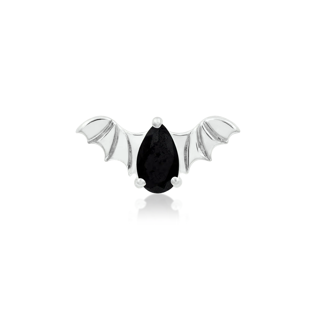 Bat with Black CZ from Junipurr