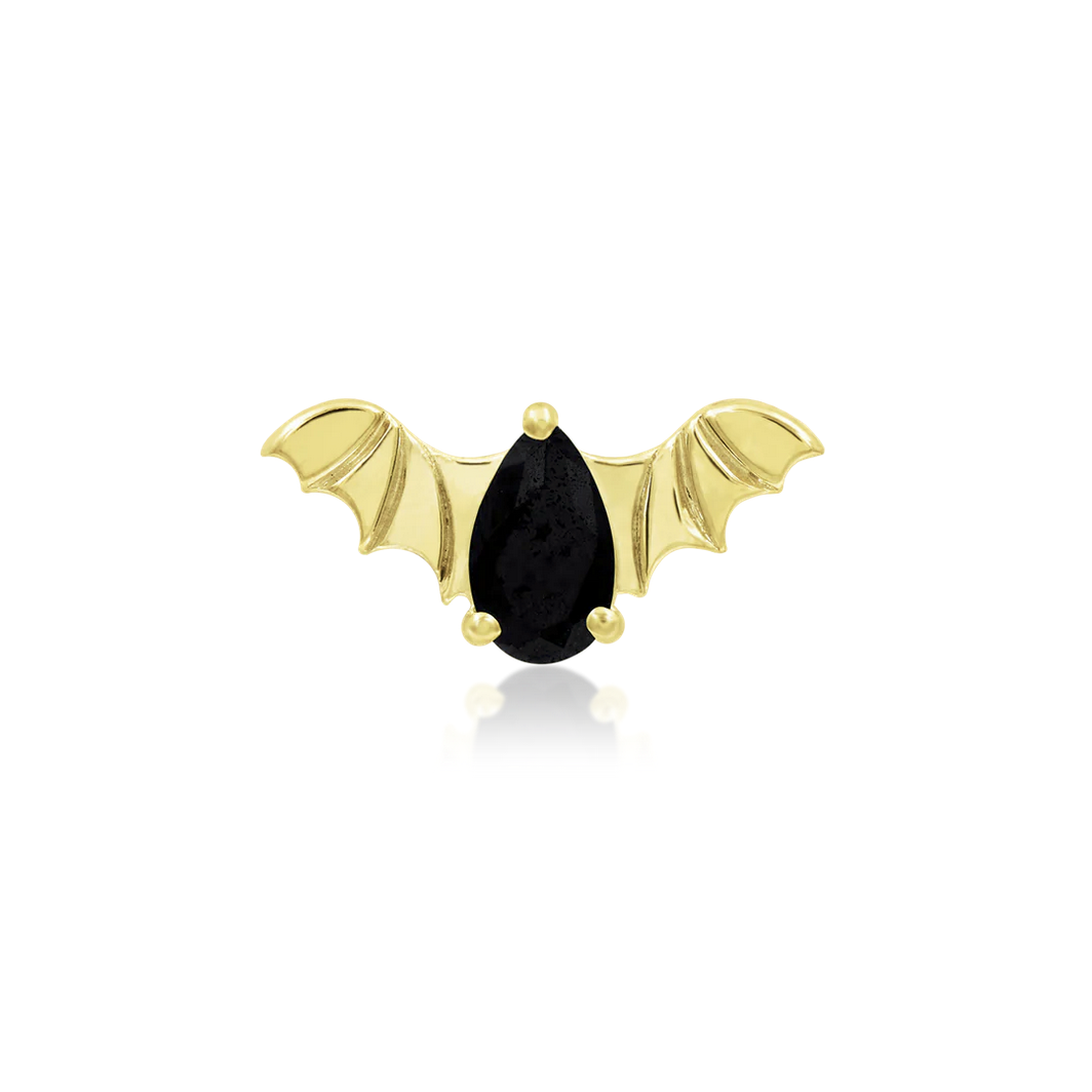 Bat with Black CZ from Junipurr