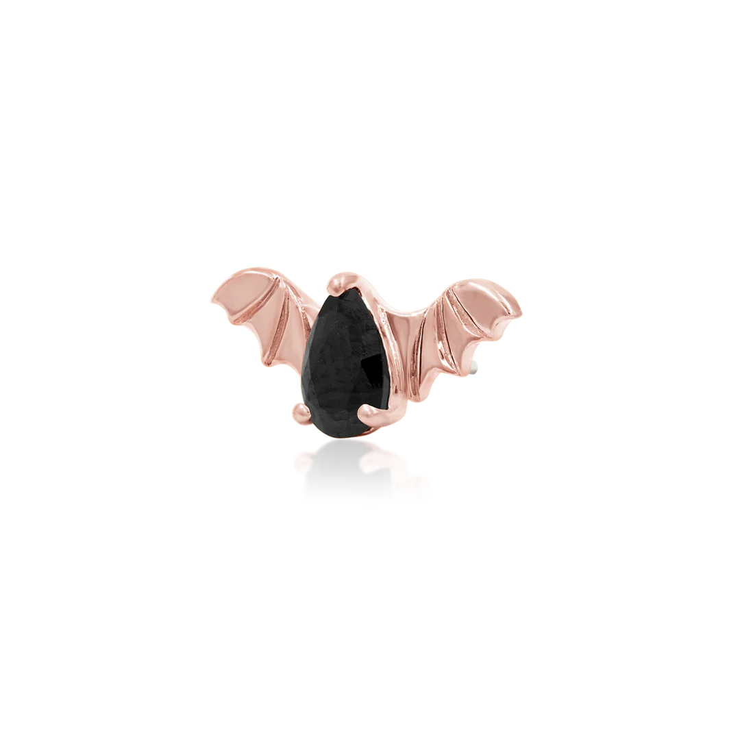 Bat with Black CZ from Junipurr