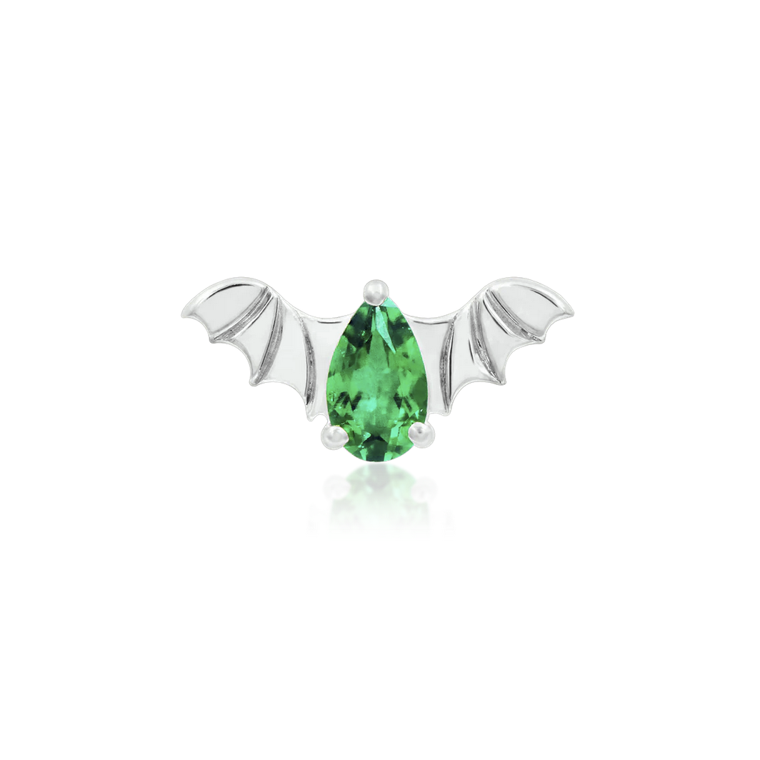 Bat with Emerald CZ from Junipurr