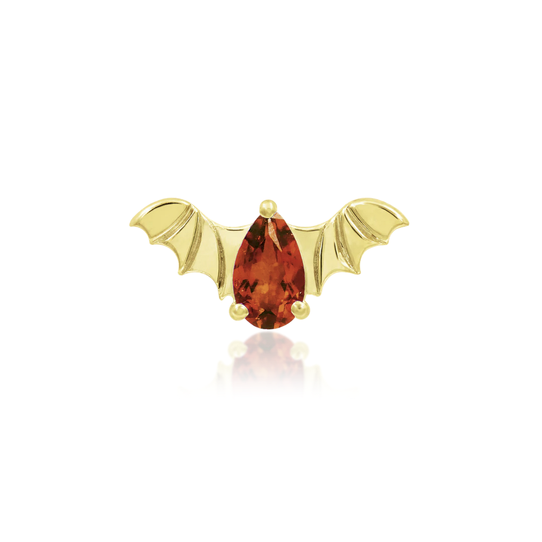 Bat with Pumpkin Spice CZ Limited Edition from Junipurr