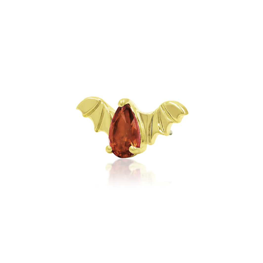 Bat with Pumpkin Spice CZ Limited Edition from Junipurr