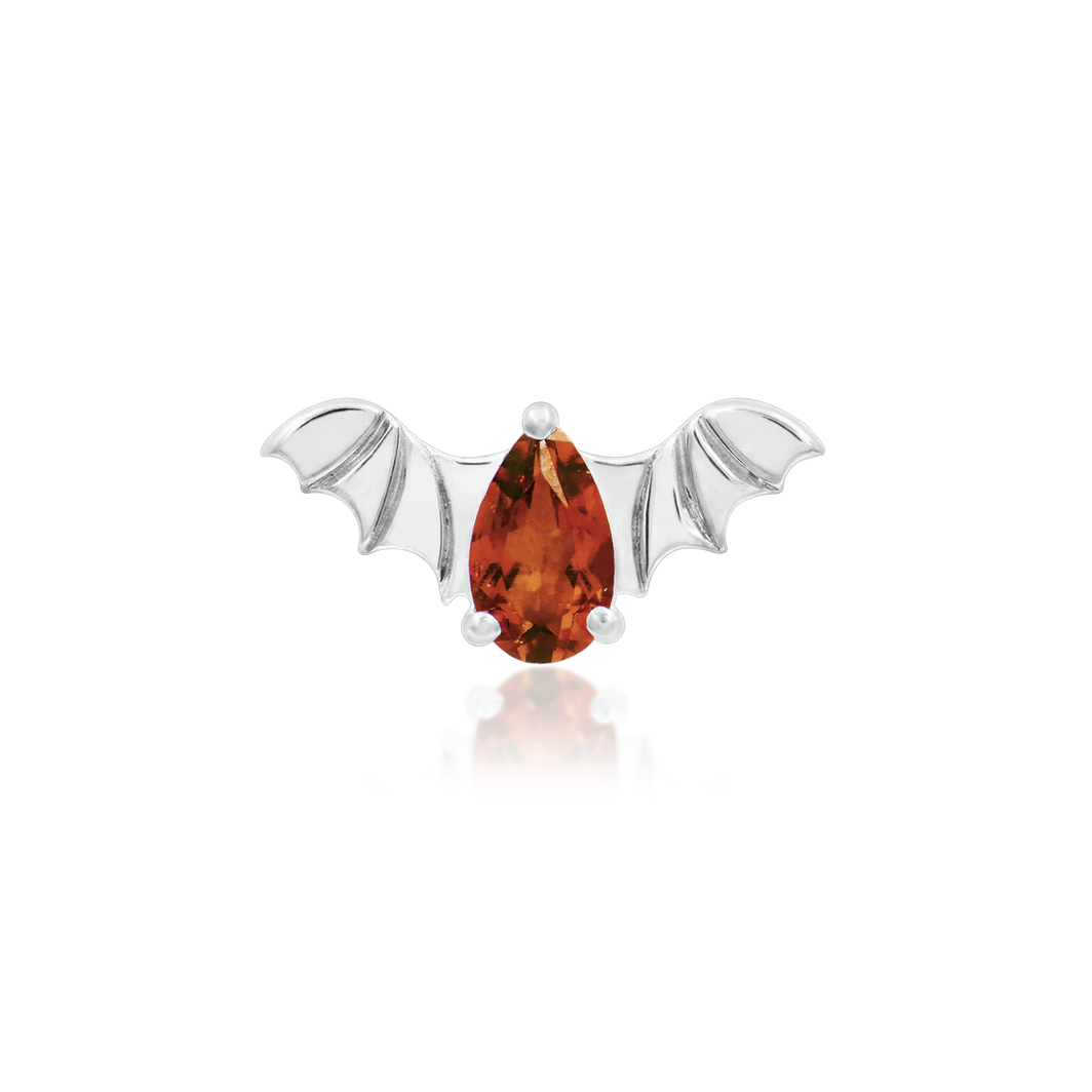 Bat with Pumpkin Spice CZ Limited Edition from Junipurr