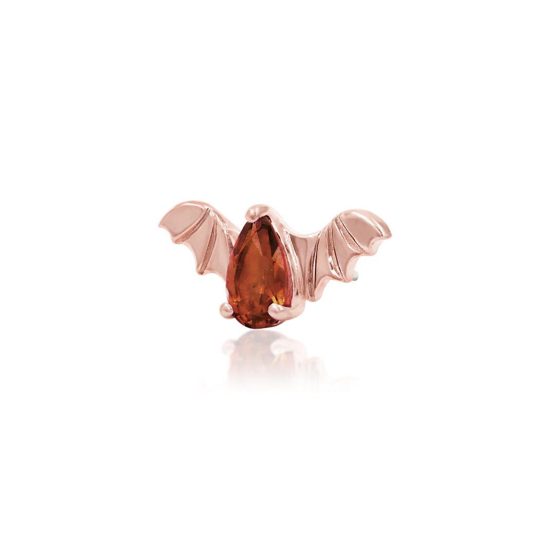 Bat with Pumpkin Spice CZ Limited Edition from Junipurr