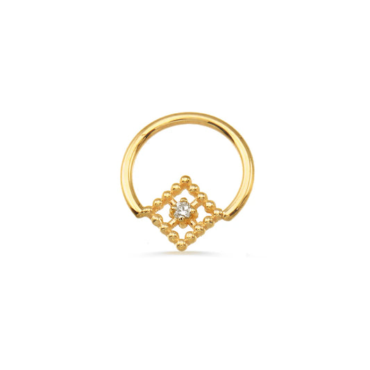 Beaded Square Seamless Ring from Norvoch