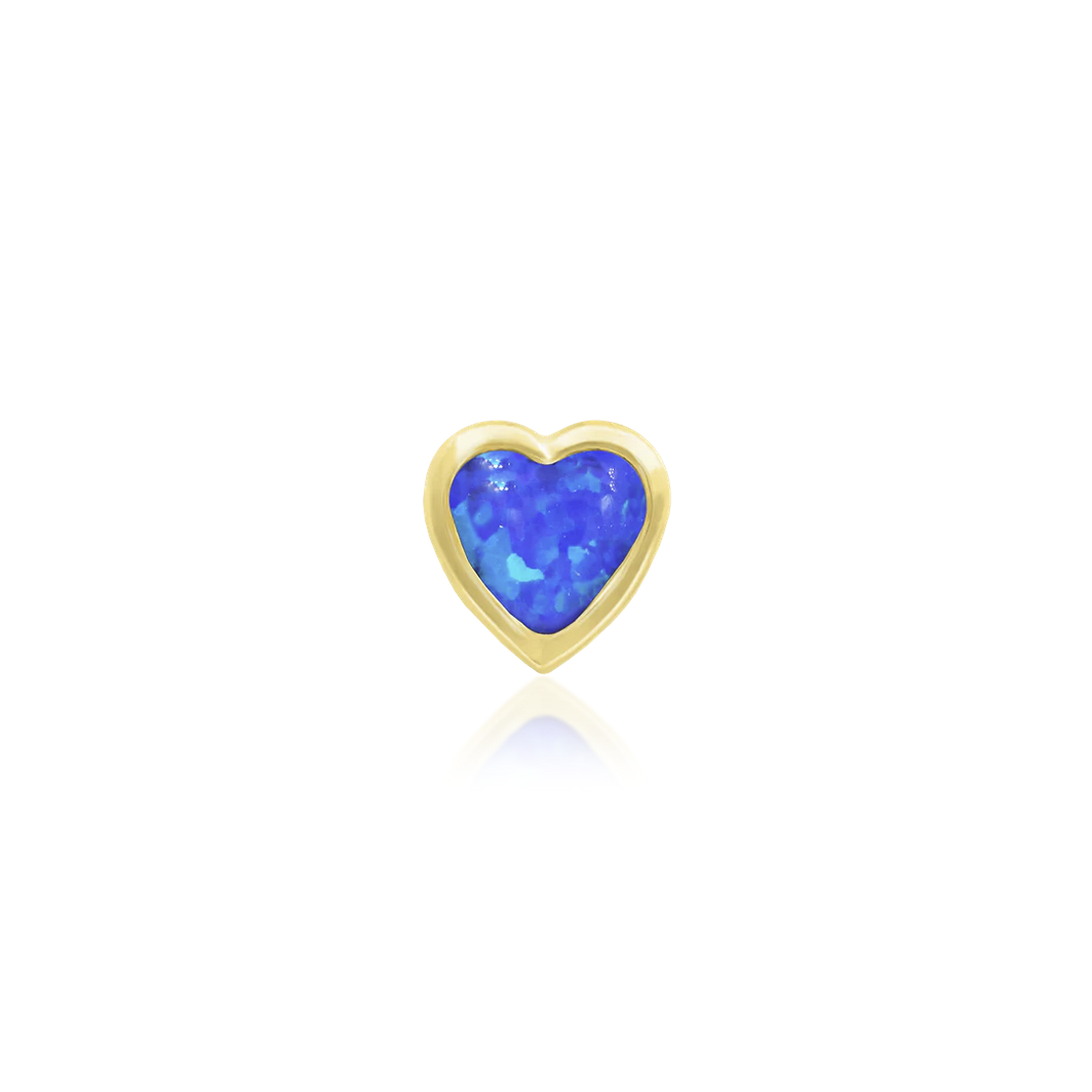 Blue Opal Bezel Heart from Junipurr