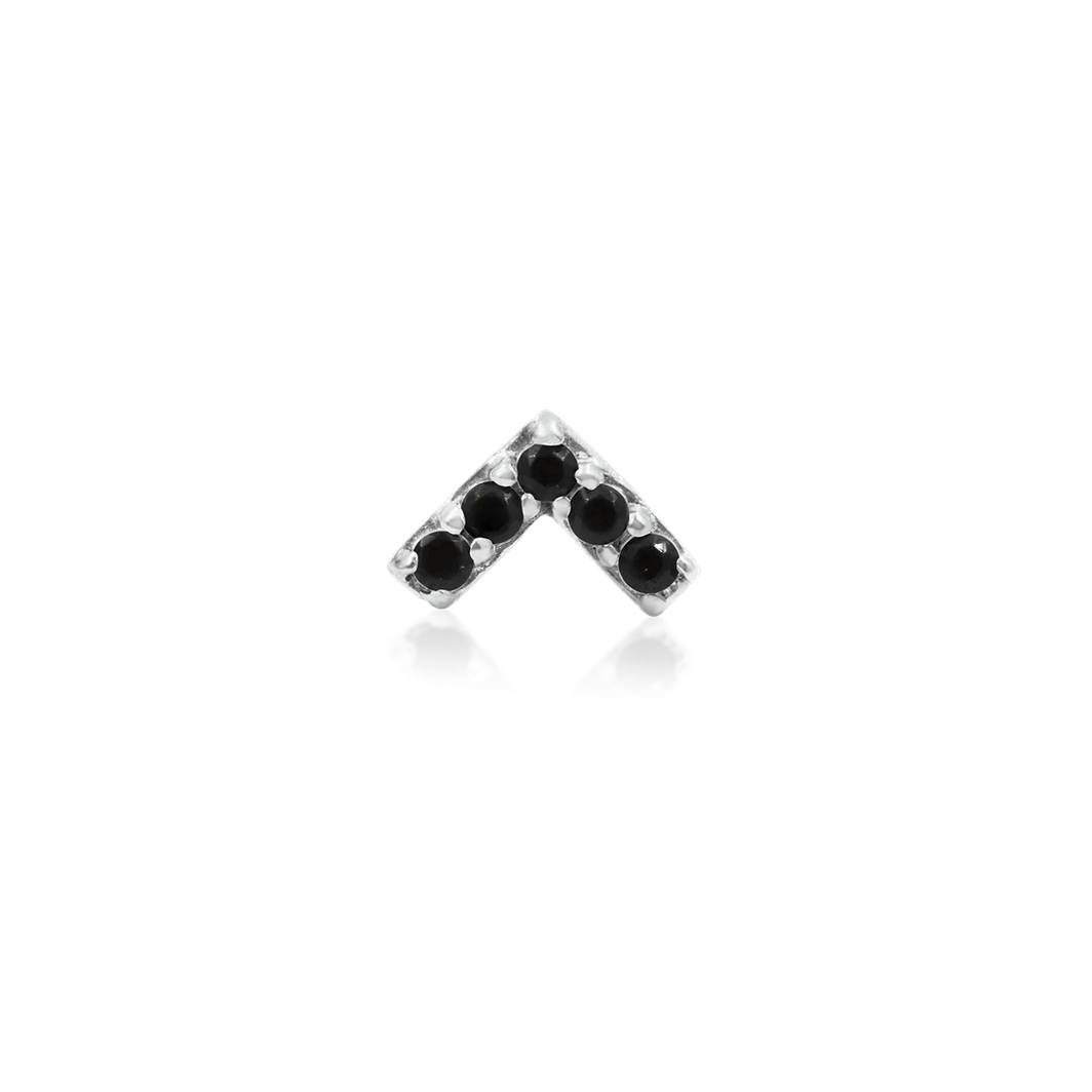 Chevron with Black CZ from Junipurr