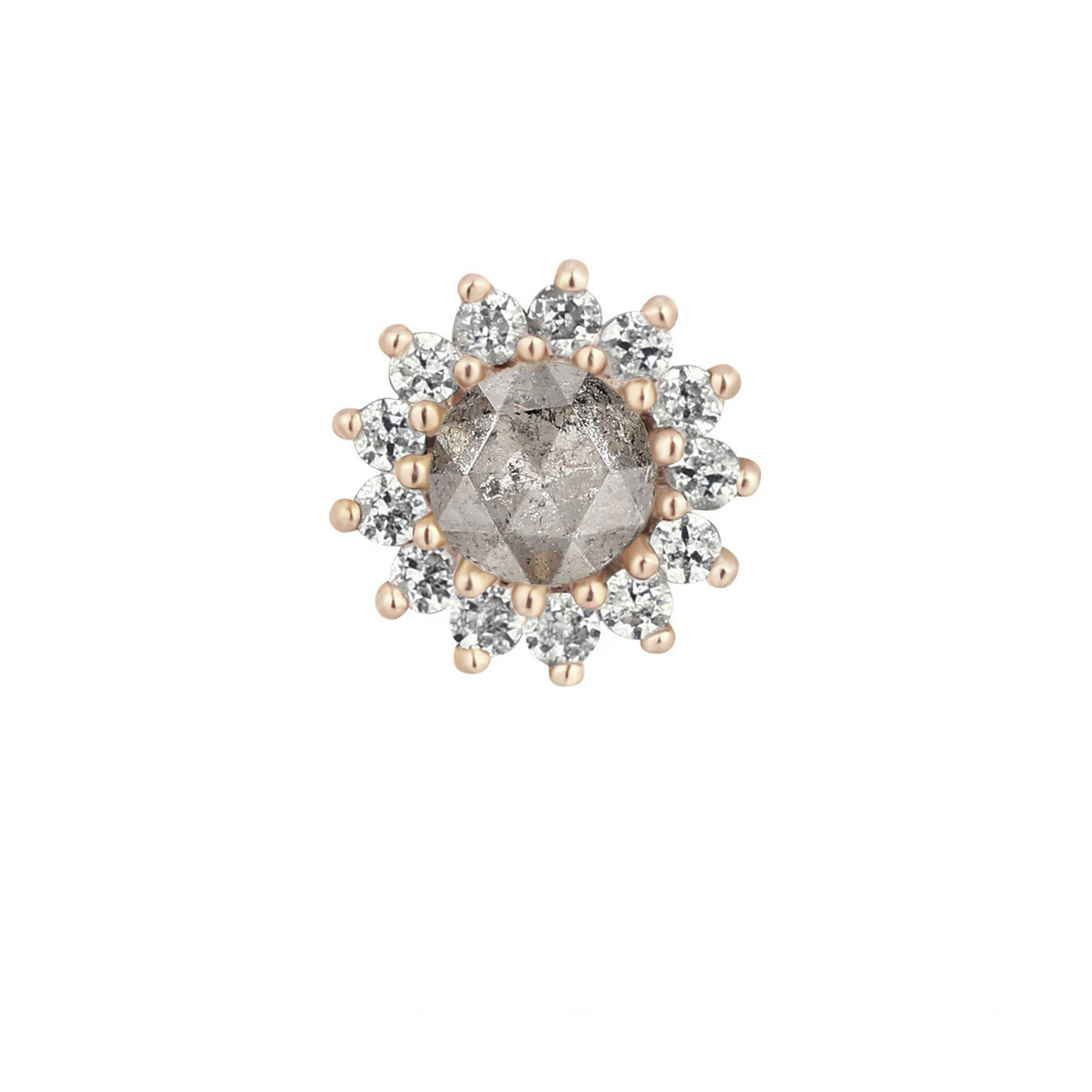 Delphine with Grey Diamond and White Sapphire From Buddha