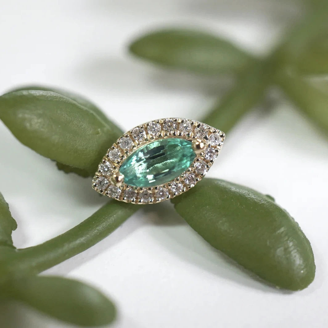 Diamond Halo - Marquise Emerald - Emma from Modern Mood