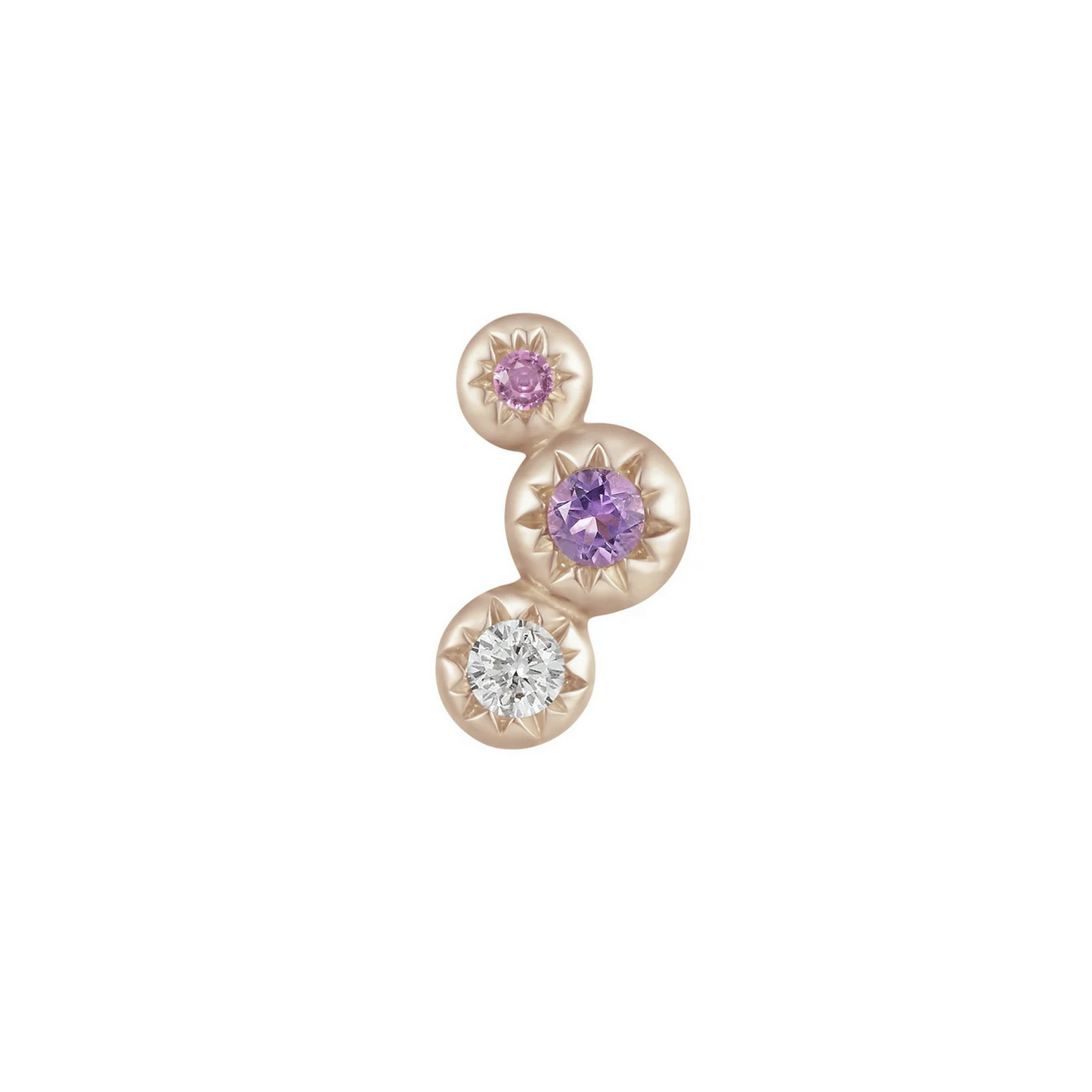 Dig It with Amethyst and Pink Sapphire with White Topaz From Buddha