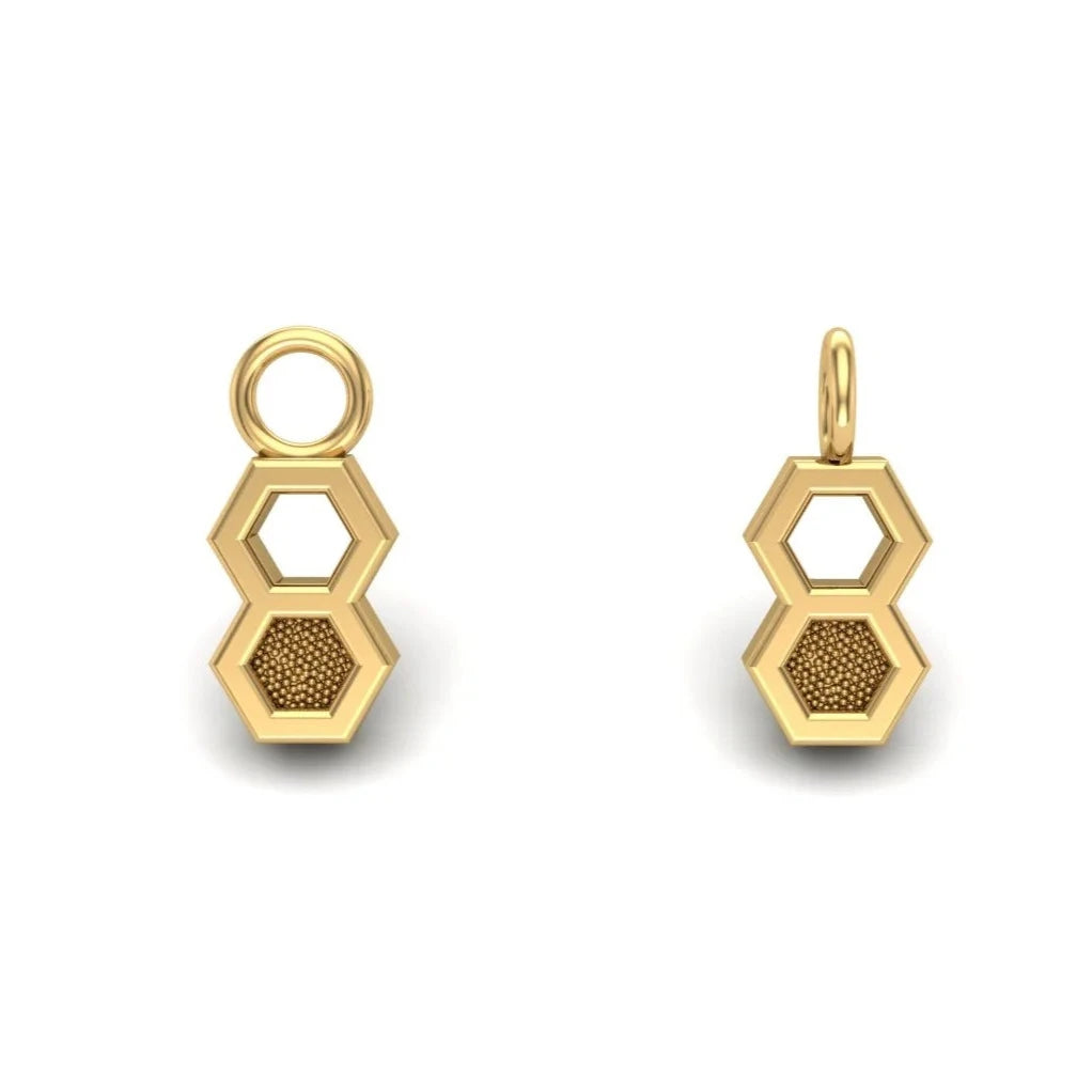 Double Honeycomb Charm from Mushroom