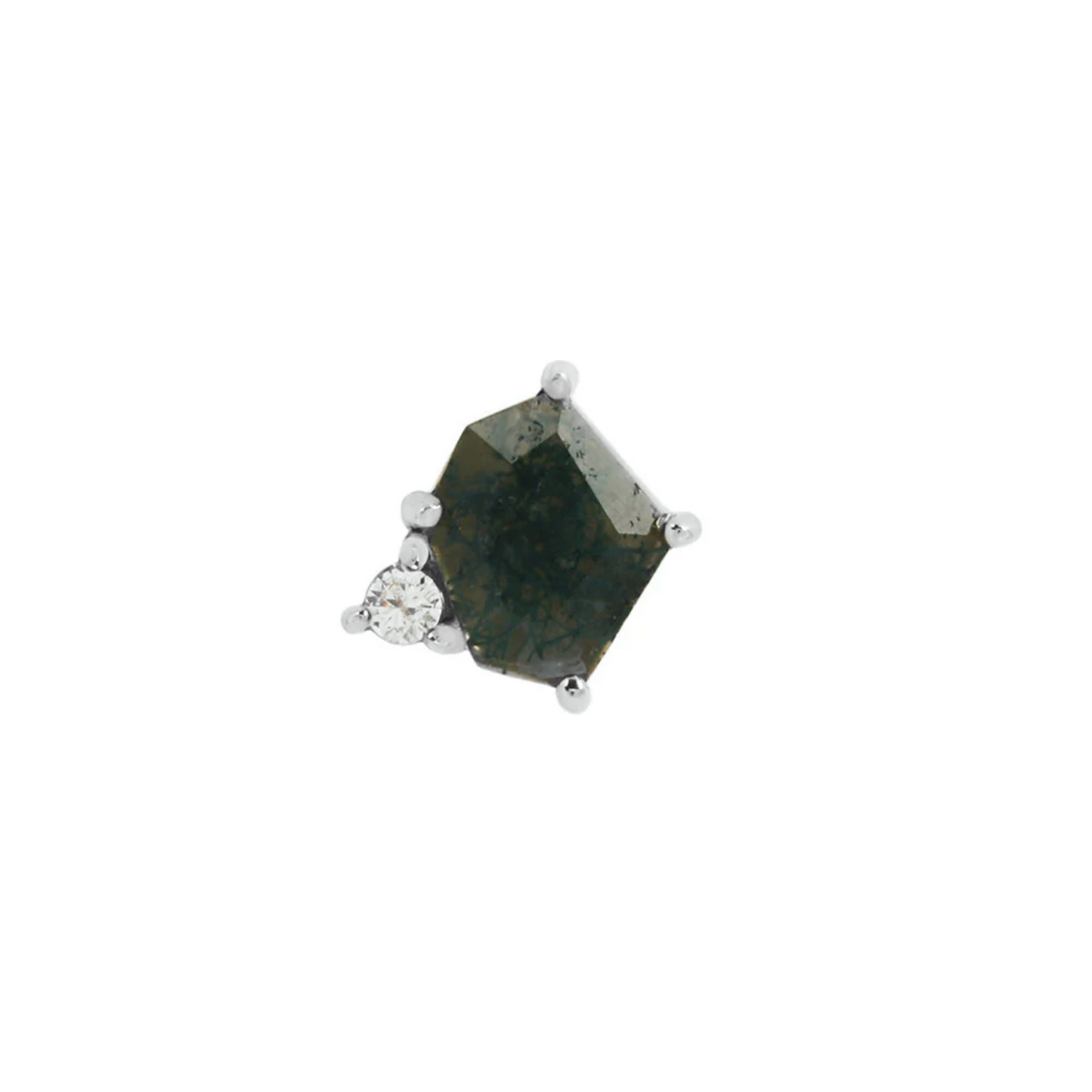 Elicit with Moss Agate and CZ From Buddha