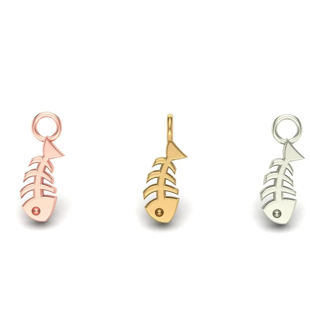 Fishbone Charm from Mushroom