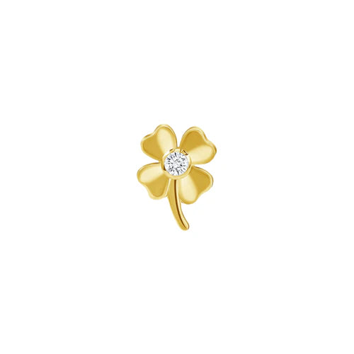 Four Leaf Clover with Gem from Norvoch