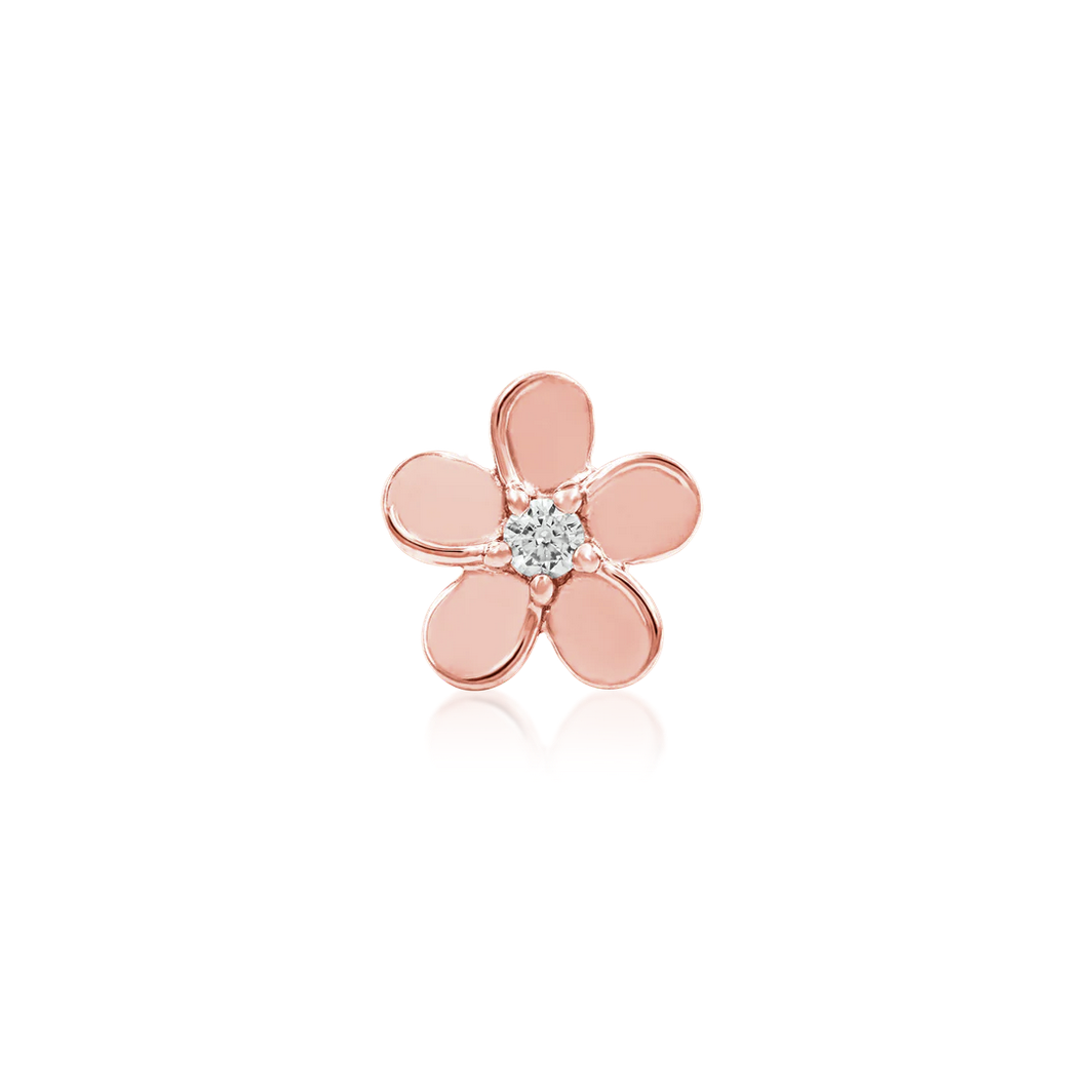 Gold CZ Flower from Junipurr