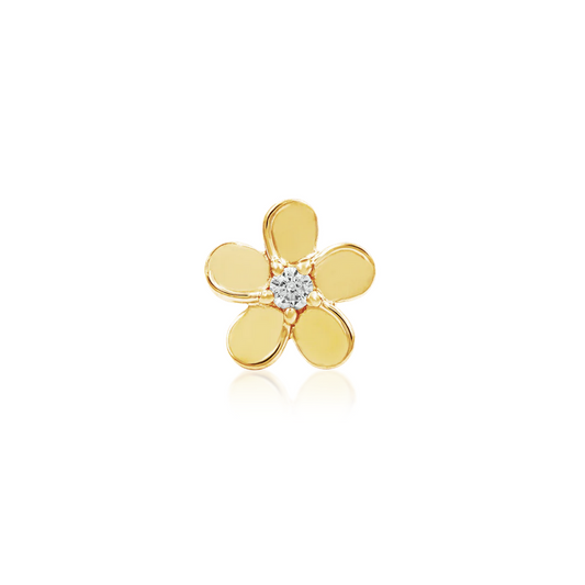 Gold CZ Flower from Junipurr