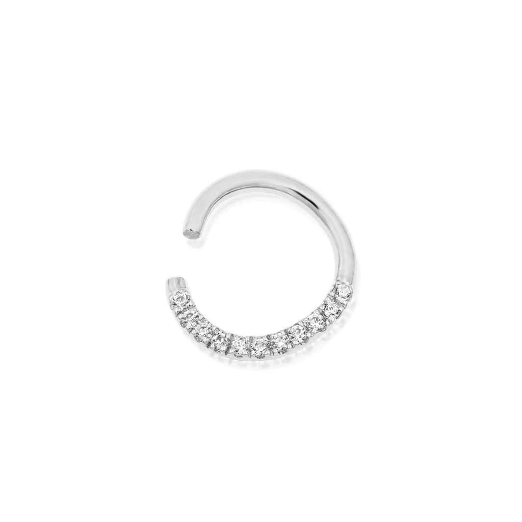 Gold CZ Seam Ring from Junipurr