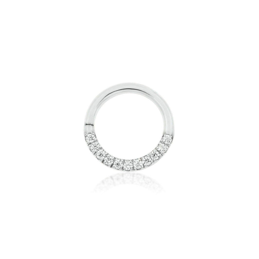 Gold CZ Seam Ring from Junipurr