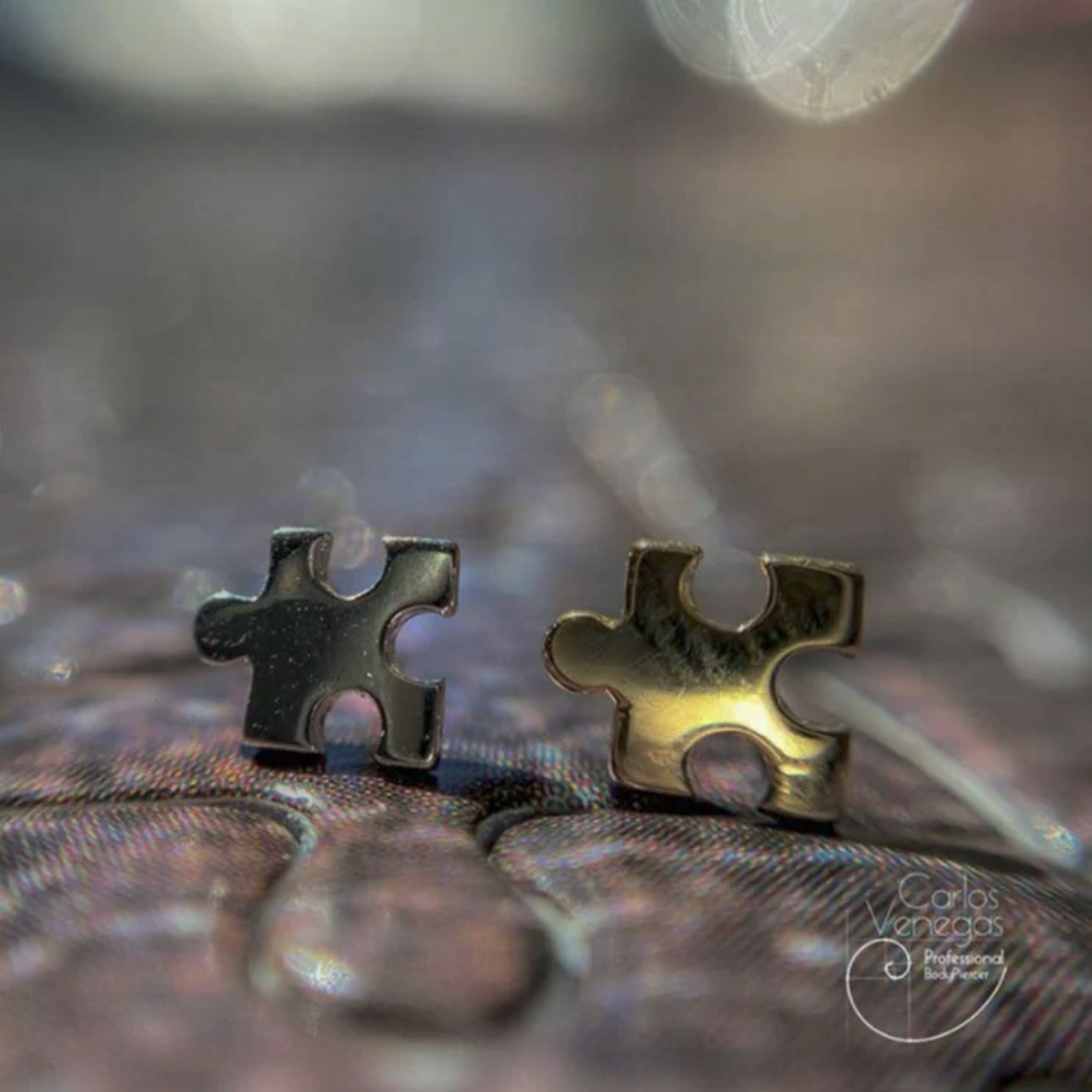 Gold Puzzle Piece from Junipurr