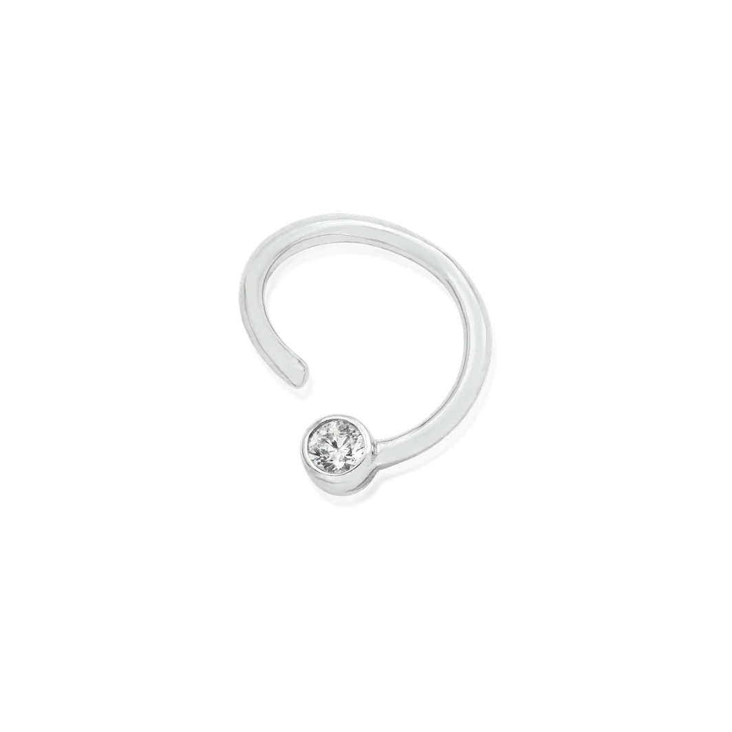 Gold Ring with Fixed CZ from Junipurr