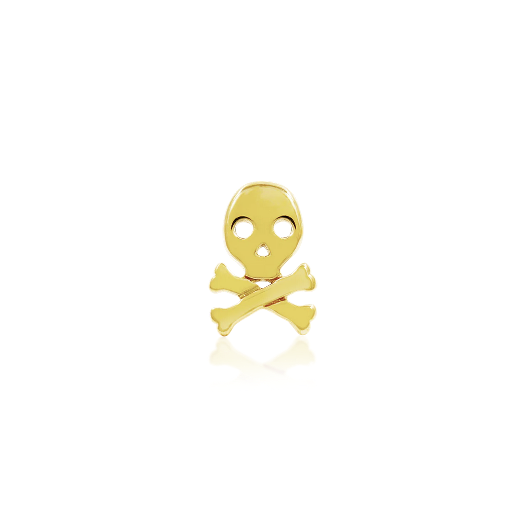 Gold Skull and Crossbones from Junipurr