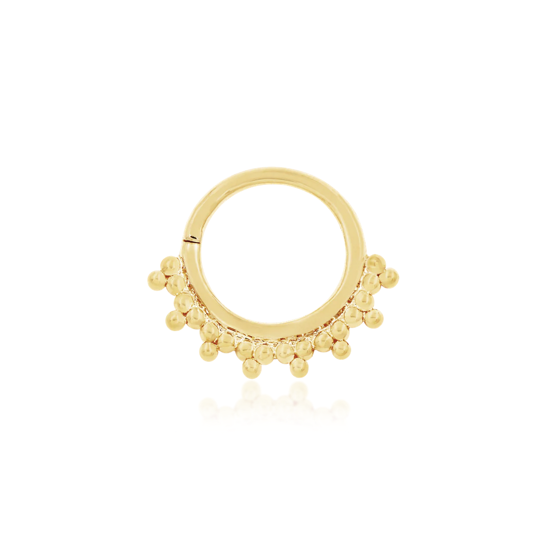 Gold Tri-Bead Seam Ring from Junipurr