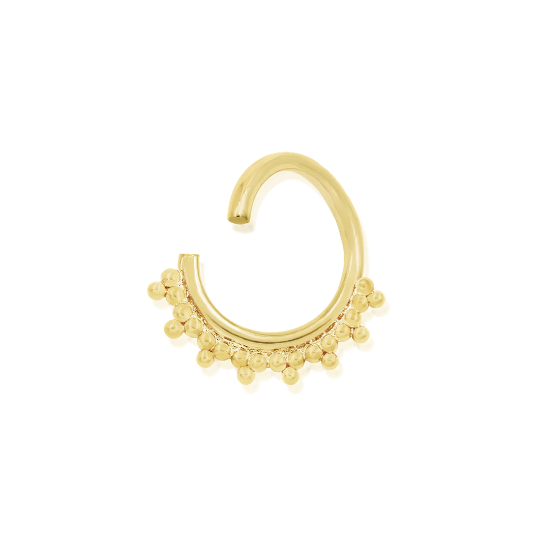 Gold Tri-Bead Seam Ring from Junipurr