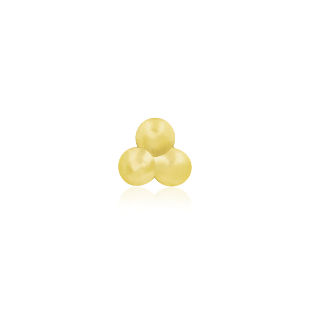 Gold Tri-Bead from Junipurr