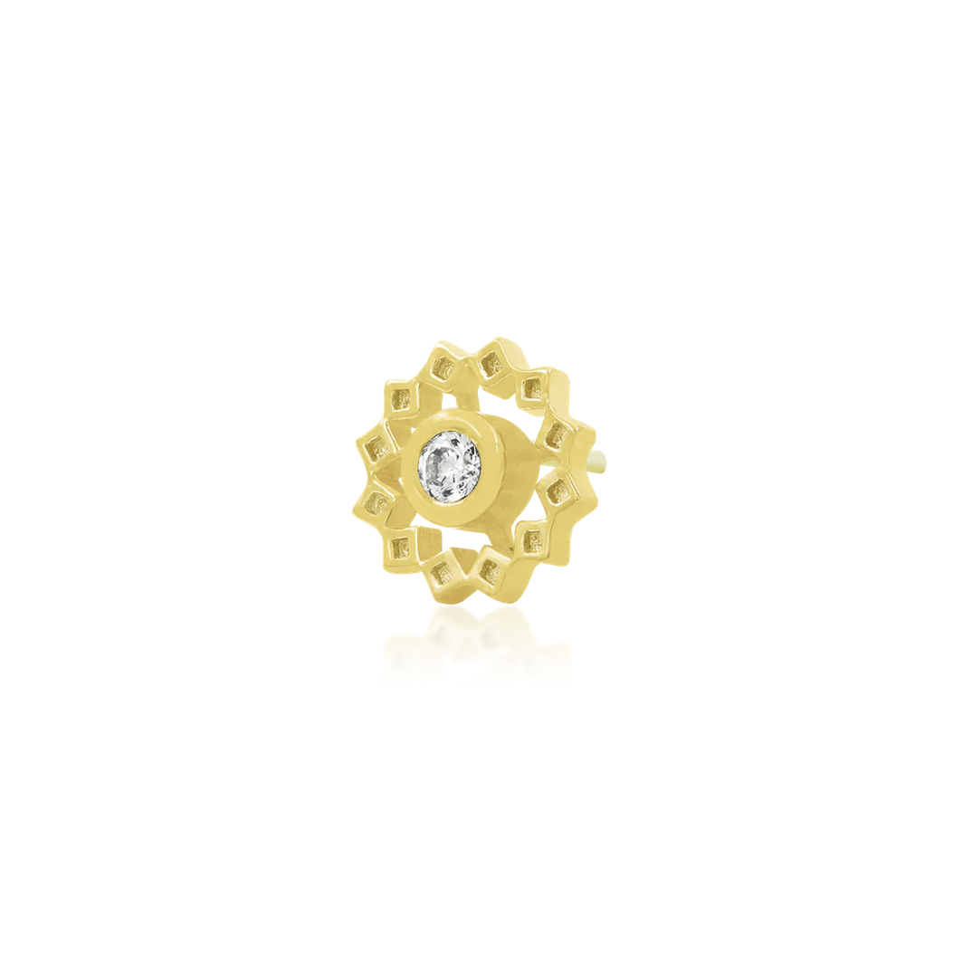 Gold Wheel with CZ from Junipurr