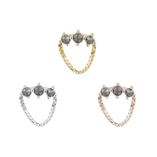 Halston with Reverse Set Grey Diamonds From Buddha