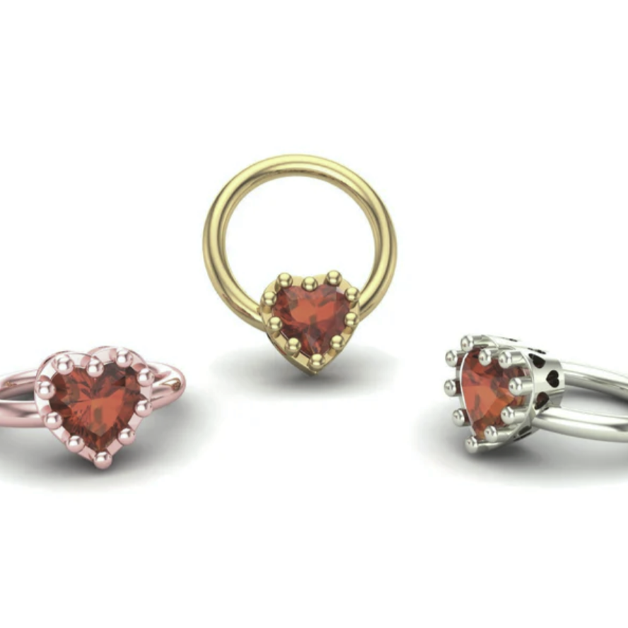 Heart Prong Ring from M.US.HROOM