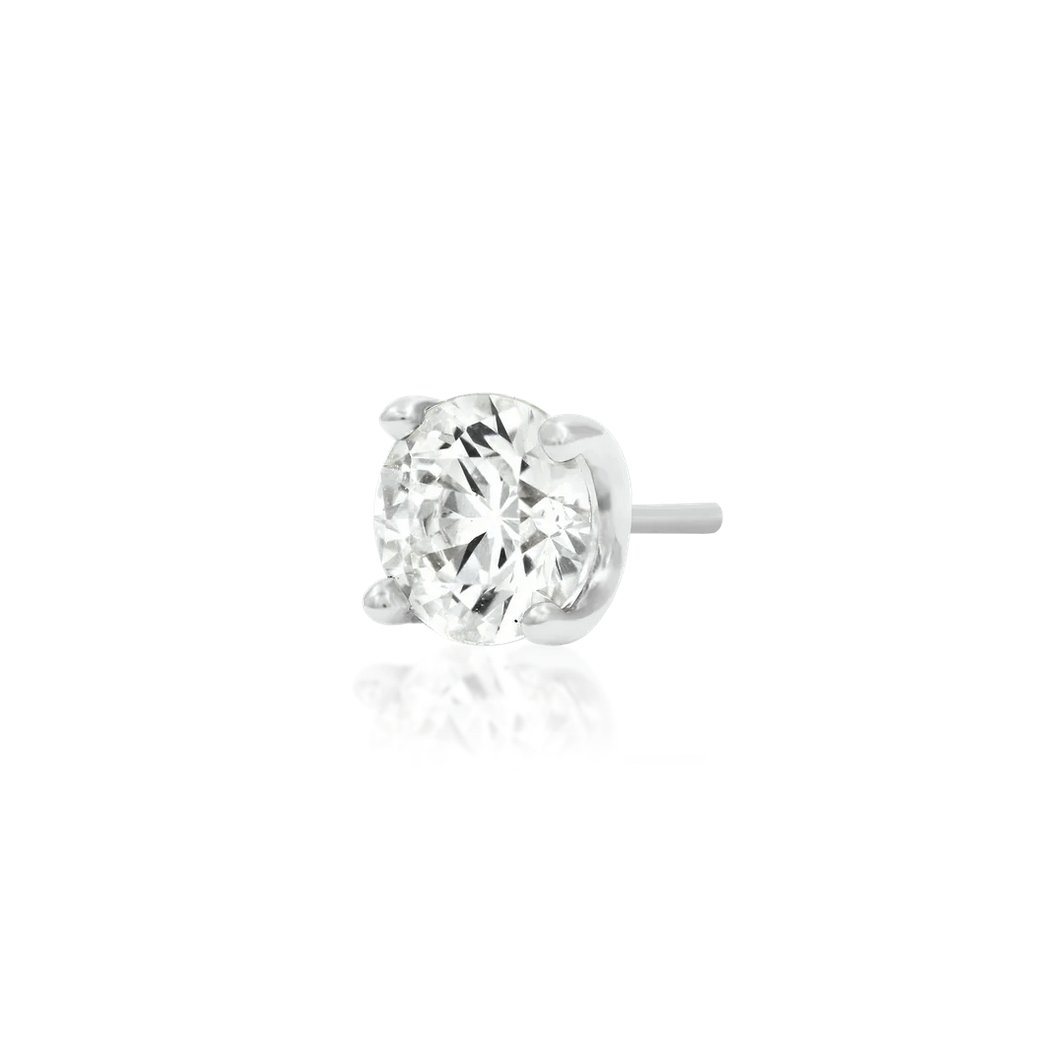 Higher Profile Prong Set CZ from Junipurr