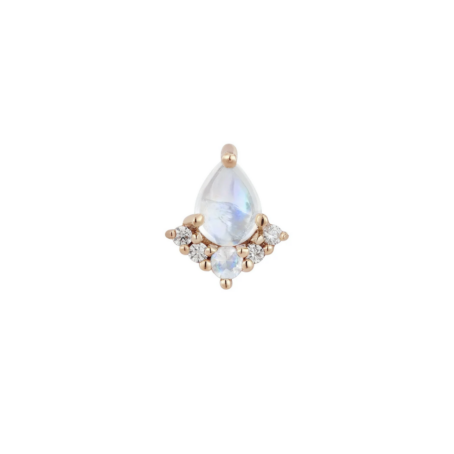 Love Language with Rainbow Moonstone and CZ From Buddha