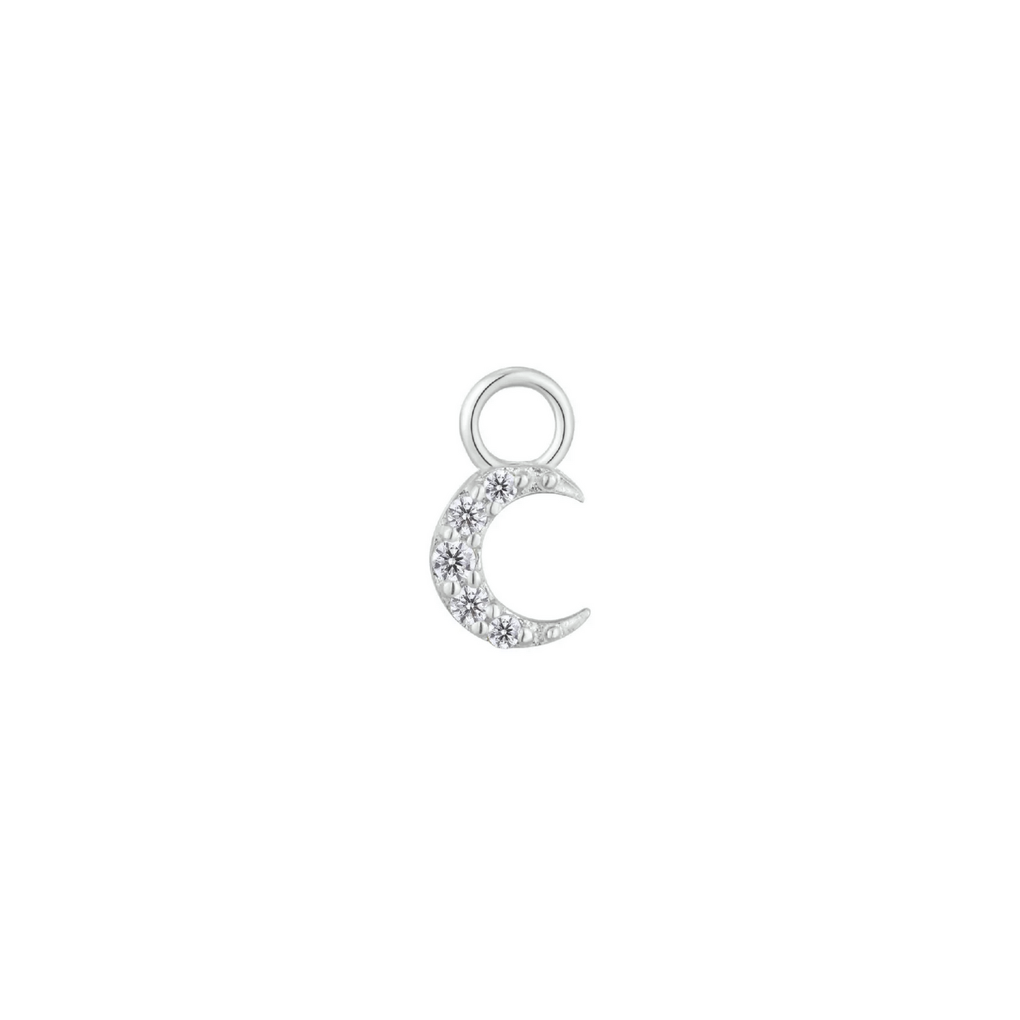 Lunette Charm with CZ From Buddha