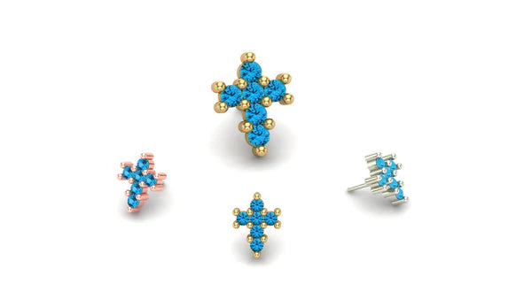 Cross Gemstone From Mushroom