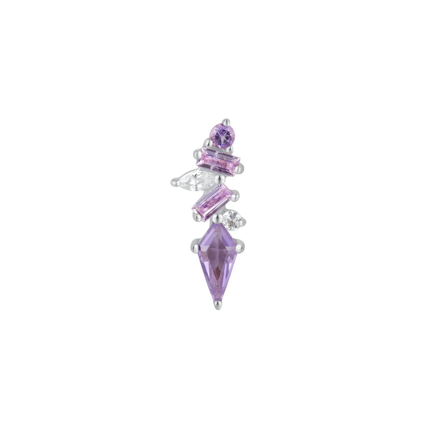 Mixt with Amethyst, Pink Sapphire, White Topaz and CZ From Buddha