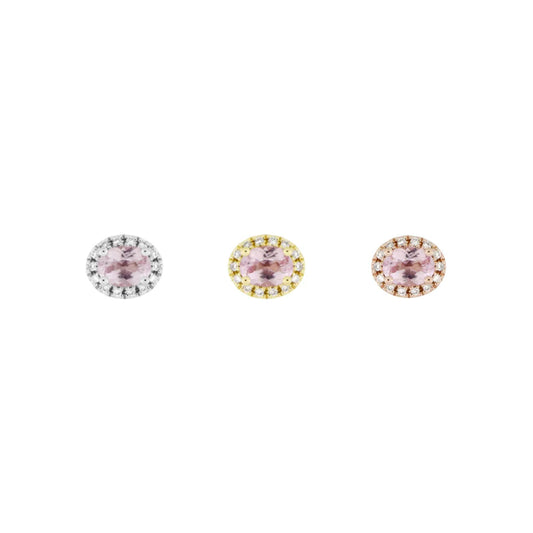 Morganite with Diamond Halo from Modern Mood