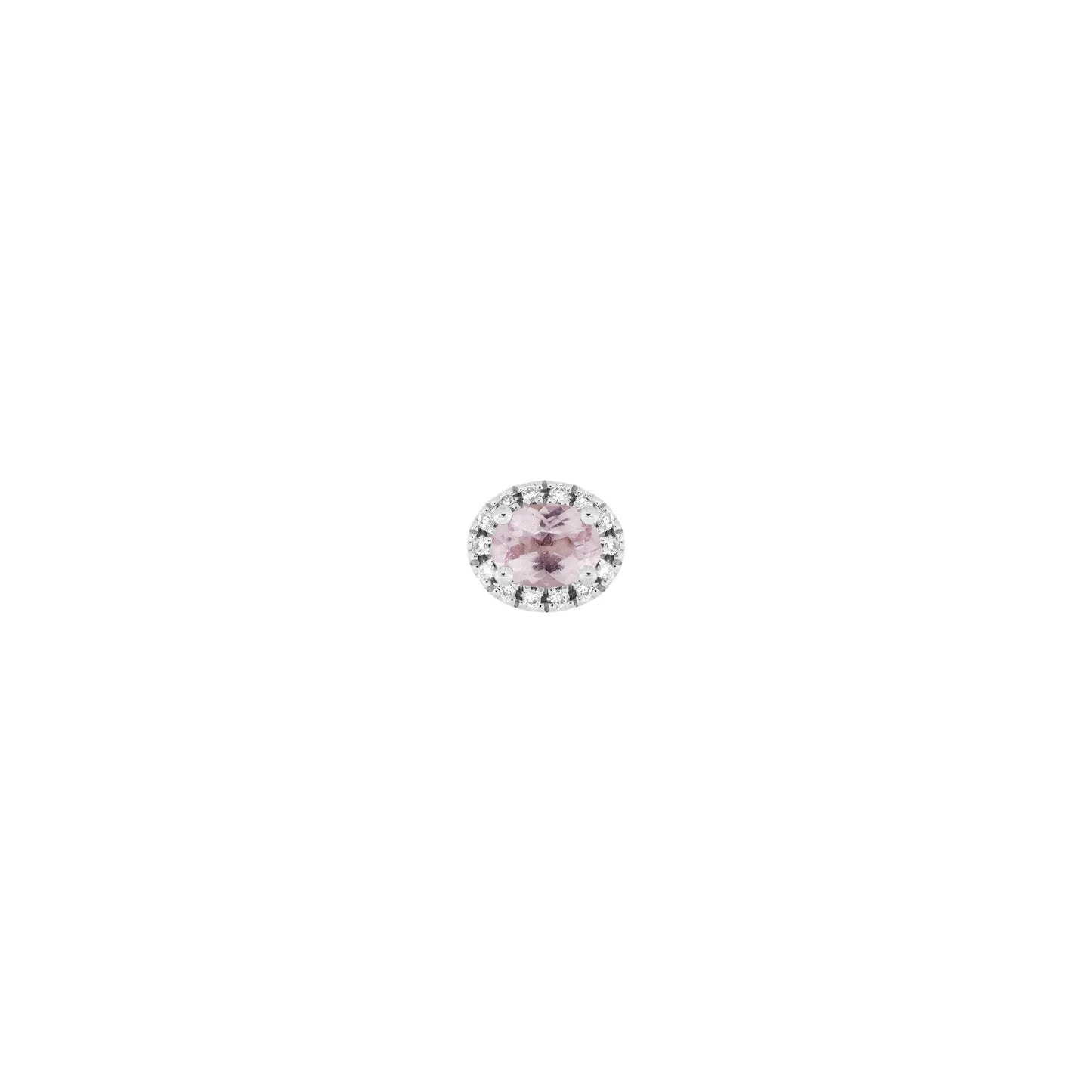 Morganite with Diamond Halo from Modern Mood