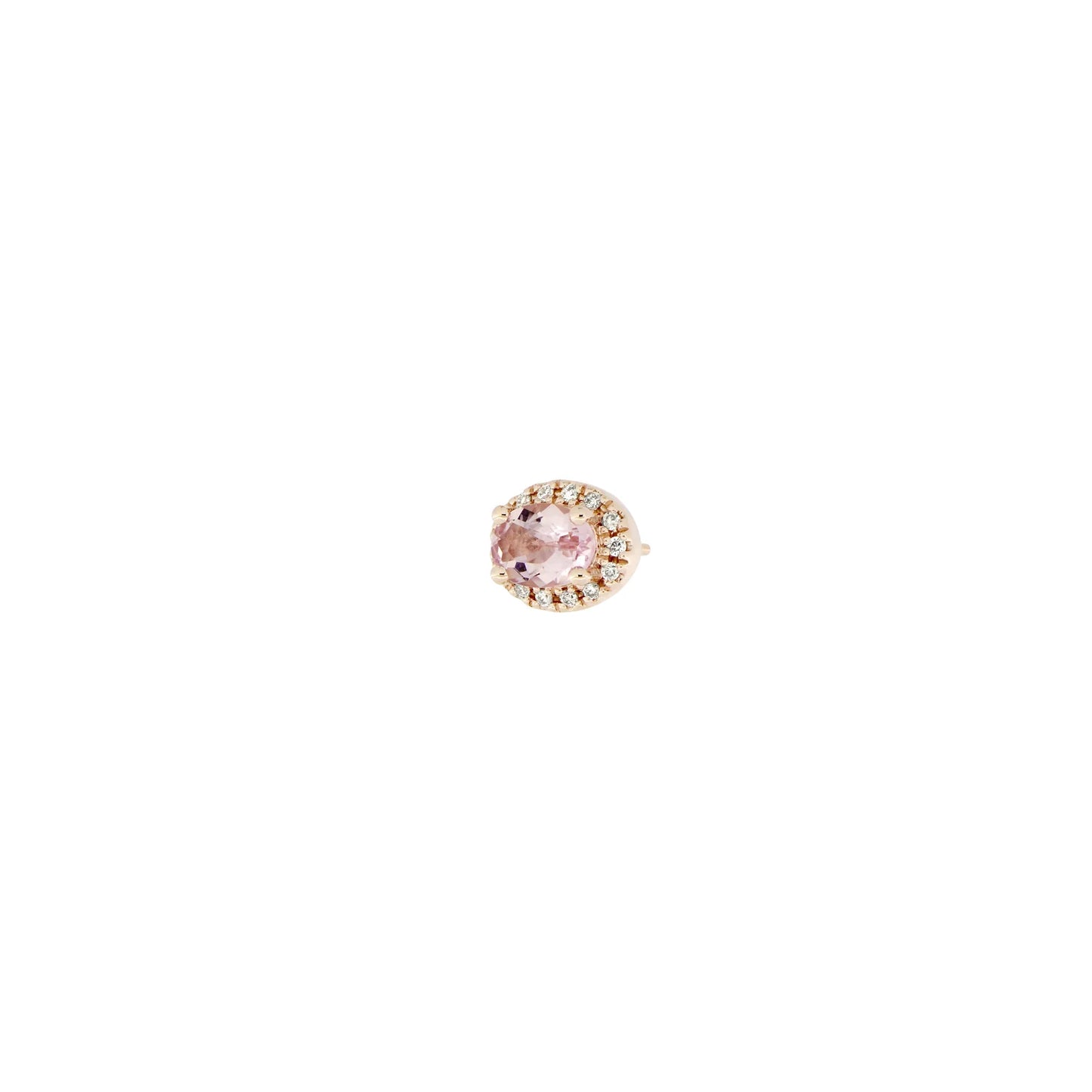 Morganite with Diamond Halo from Modern Mood