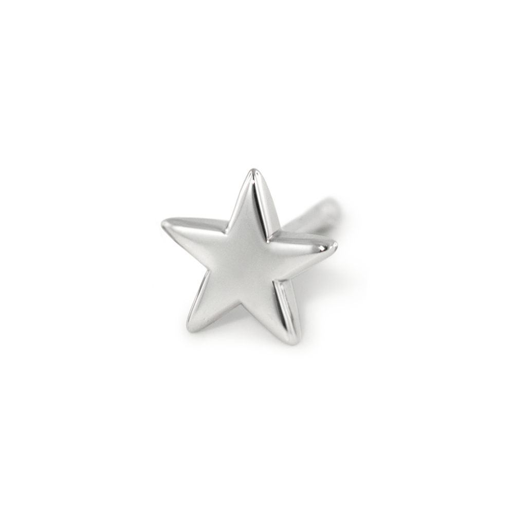 A threadless titanium end in the shape of a star