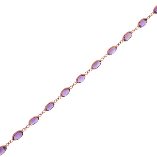 Oval Amethyst Chain from Norvoch